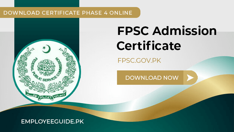 FPSC Admission Certificate 